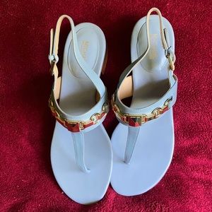 MK blue sandals